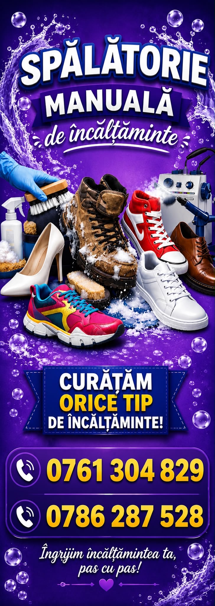 Spălătorie manuală de încălțăminte