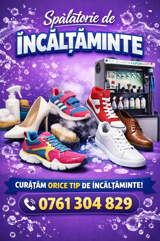 Spălătorie profesională de încălțăminte – sport, casual, elegantă